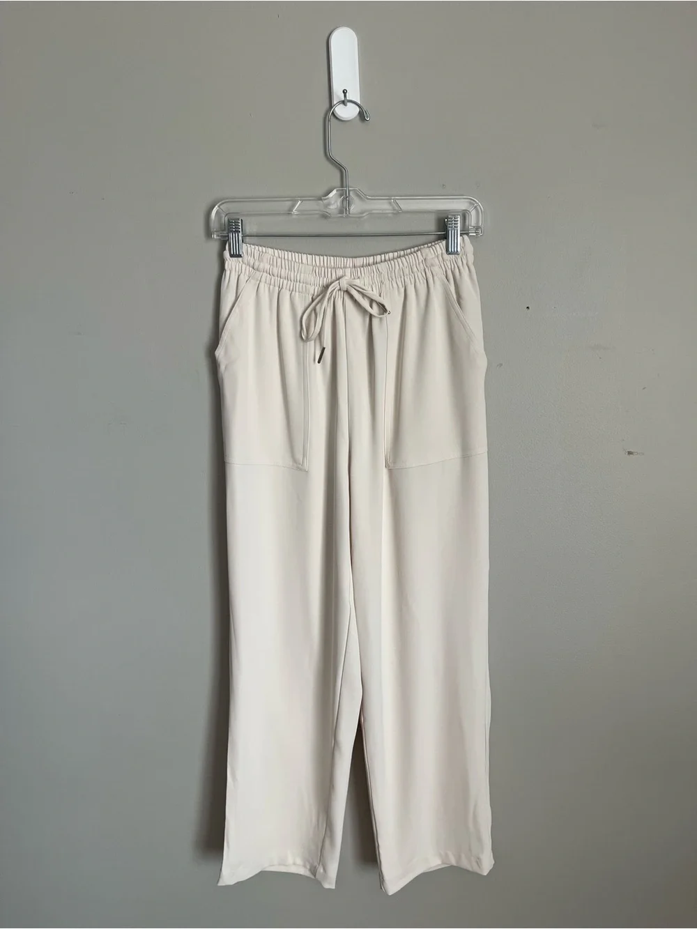 MELLODAY Off-White Drawstring Utility Joggers / Trousers Sz S